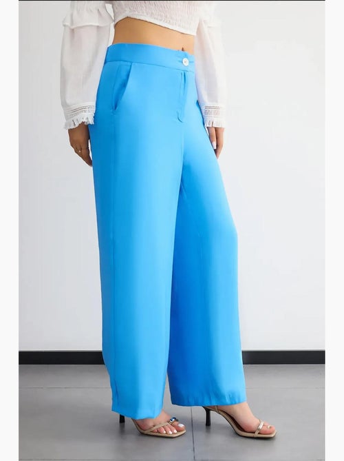 Pantalones anchos de cintura alta hiccup - Kiabi Pantalones anchos de cintura alta hiccup - Kiabi