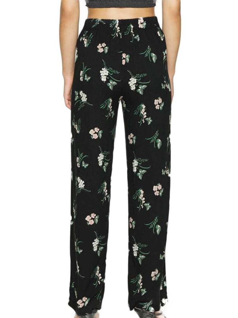Pantalones Anchos de Mujer Vero Moda Curve con Estampado Negro - Kiabi