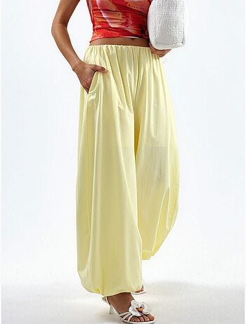 Pantalones anchos de pierna ancha busem