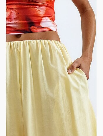 Pantalones anchos de pierna ancha busem