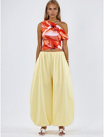 Pantalones anchos de pierna ancha busem
