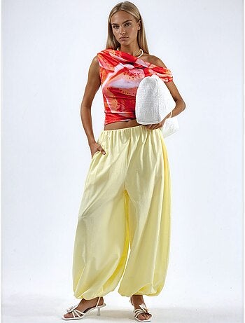 Pantalones anchos de pierna ancha busem
