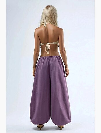 Pantalones anchos de pierna ancha busem