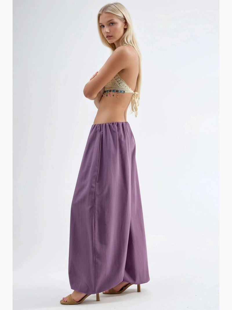 Pantalones anchos de pierna ancha busem Azul lavanda - Kiabi