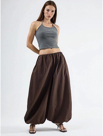 Pantalones anchos de pierna ancha busem