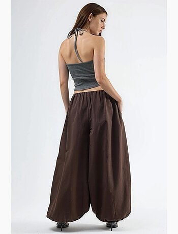 Pantalones anchos de pierna ancha busem