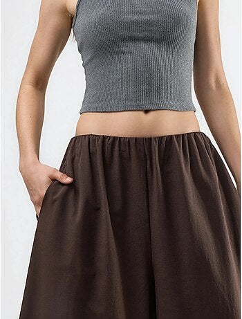 Pantalones anchos de pierna ancha busem