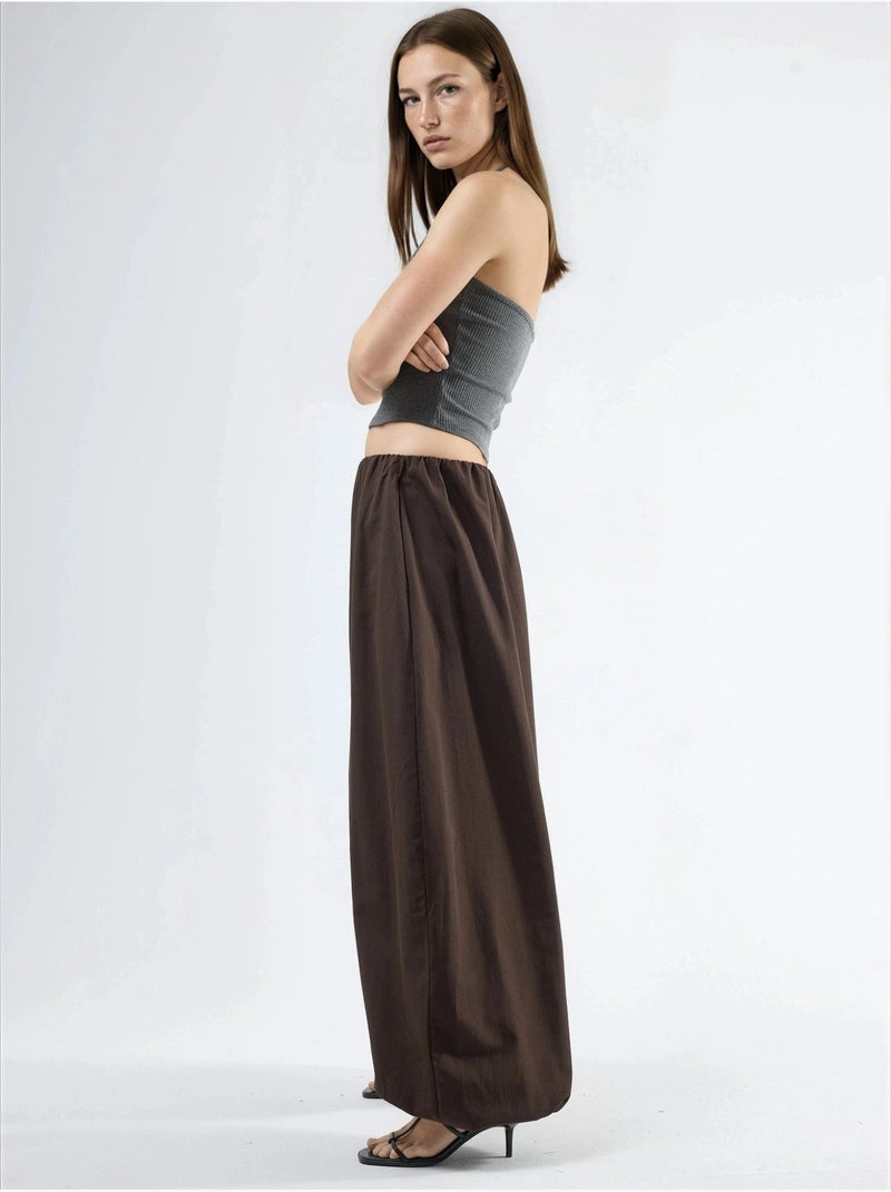 Pantalones anchos de pierna ancha busem Marrón chocolate - Kiabi
