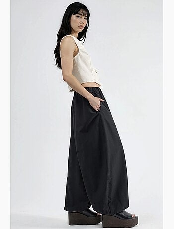 Pantalones anchos de pierna ancha busem