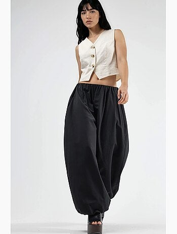Pantalones anchos de pierna ancha busem