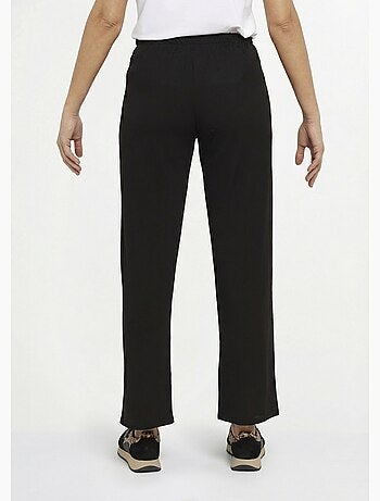 Pantalones anchos de punto acanalado esenciales - Afibel