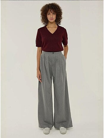 Pantalones anchos plisados hiccup
