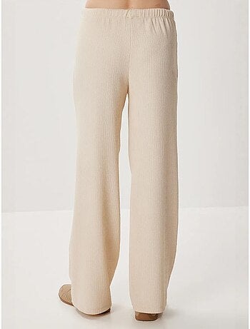 Pantalones anchos texturizados de cintura alta istanbul