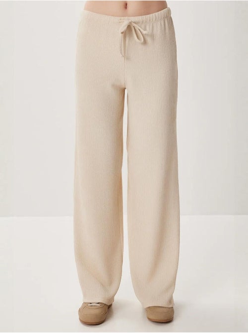 Pantalones anchos texturizados de cintura alta istanbul - Kiabi Pantalones anchos texturizados de cintura alta istanbul - Kiabi