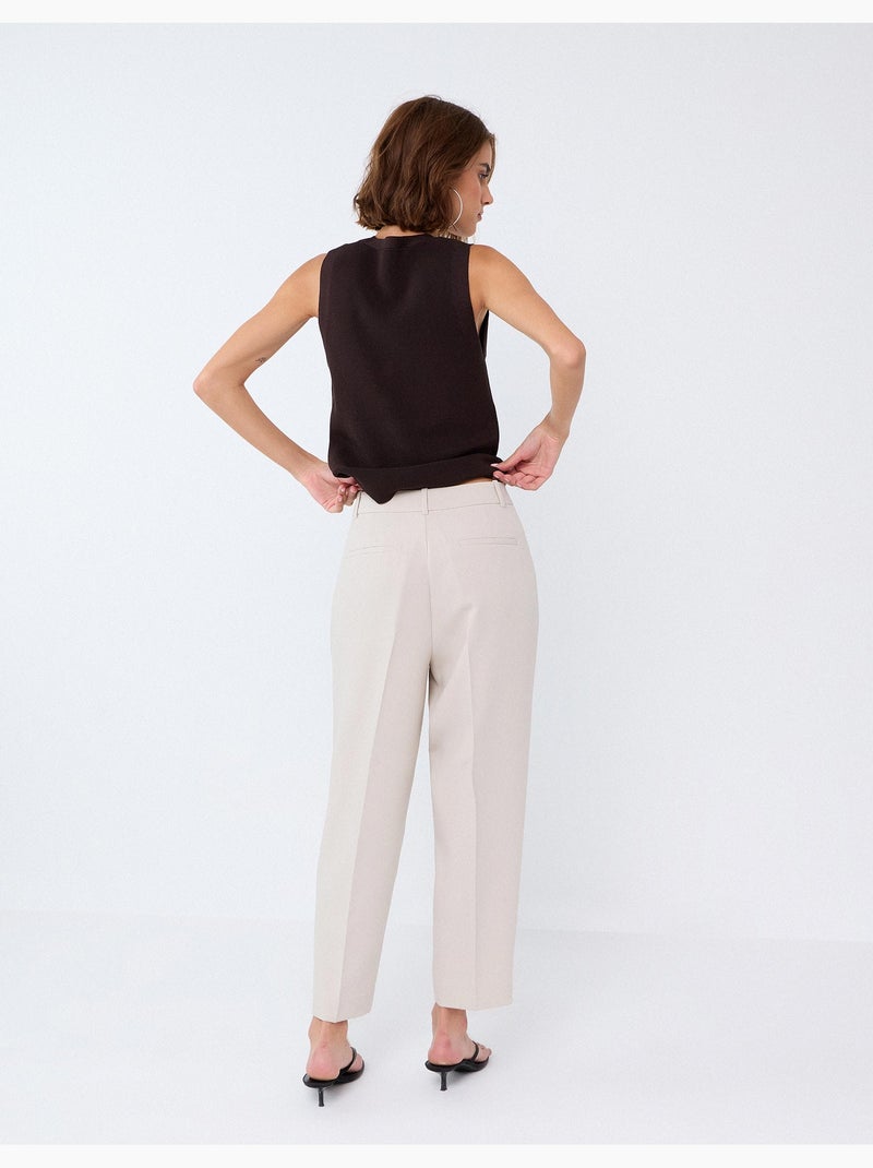 Pantalones arrugados, mo fashion Beige - Kiabi