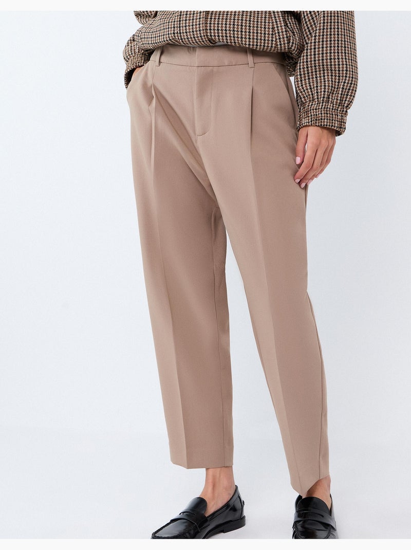Pantalones arrugados, mo fashion Beige - Kiabi