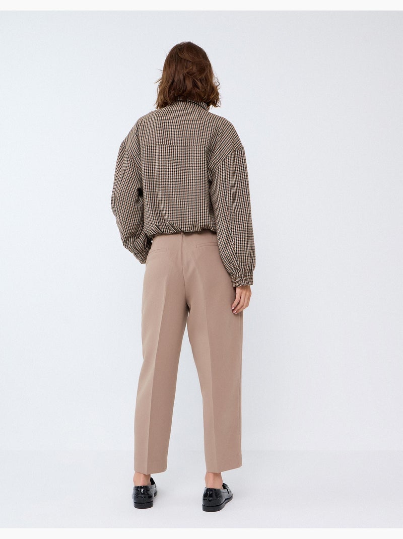 Pantalones arrugados, mo fashion Beige - Kiabi