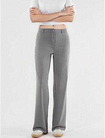 Pantalones bengalin de pierna recta de talle alto hiccup
