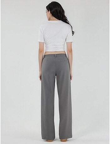 Pantalones bengalin de pierna recta de talle alto hiccup