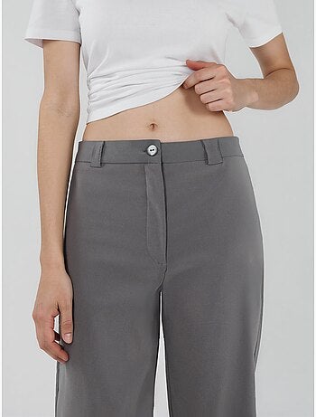 Pantalones bengalin de pierna recta de talle alto hiccup