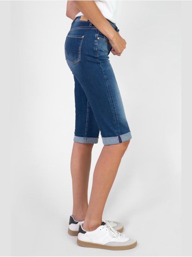 Pantalones capri de mezclilla PHIL Azul - Kiabi