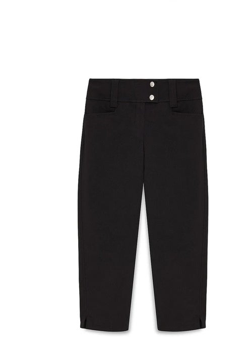 Pantalones capri de mujer de tiro alto y pernera ancha dilvin - Kiabi