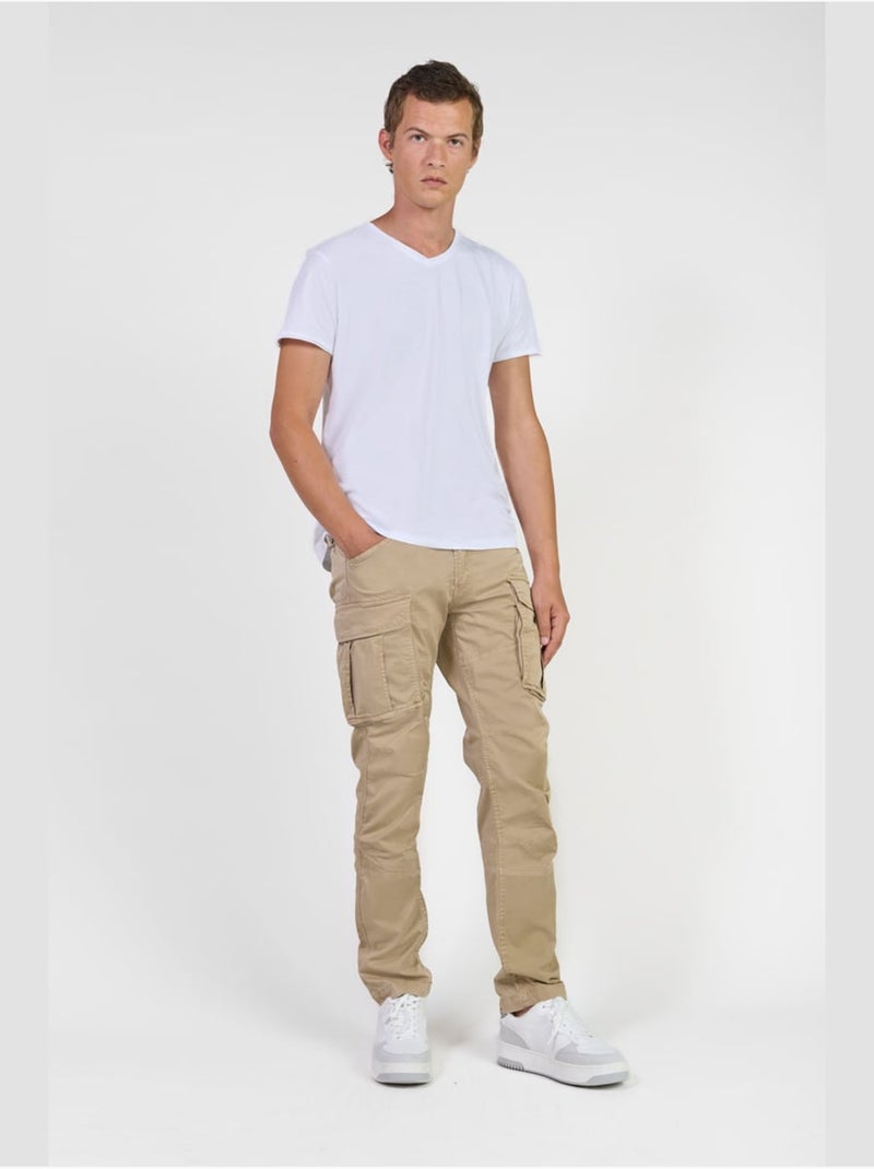 Pantalones cargo AARON Beige - Kiabi