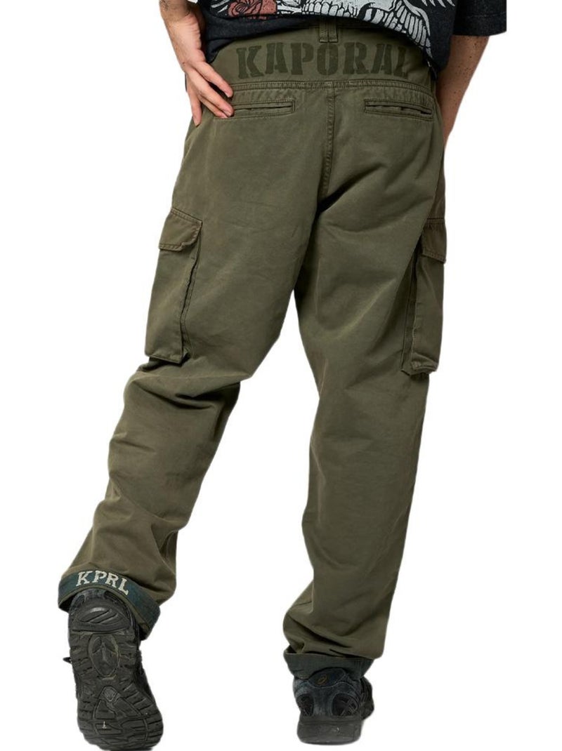 Pantalones cargo kaporal para hombre Verde caqui claro - Kiabi