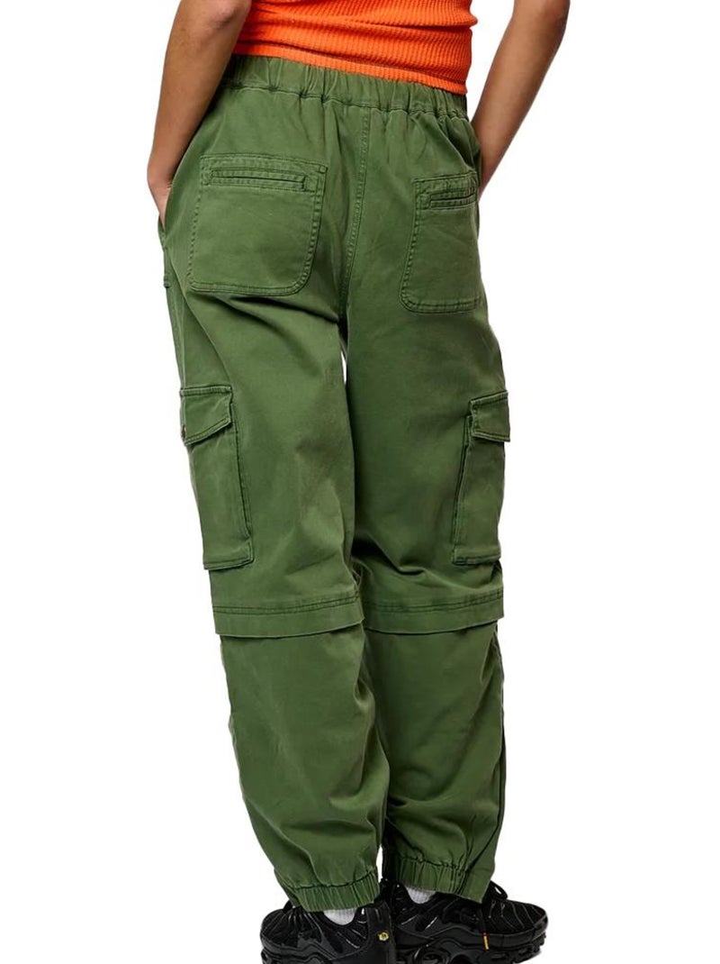 Pantalones Cargo Kaporal para Mujer Verde - Kiabi