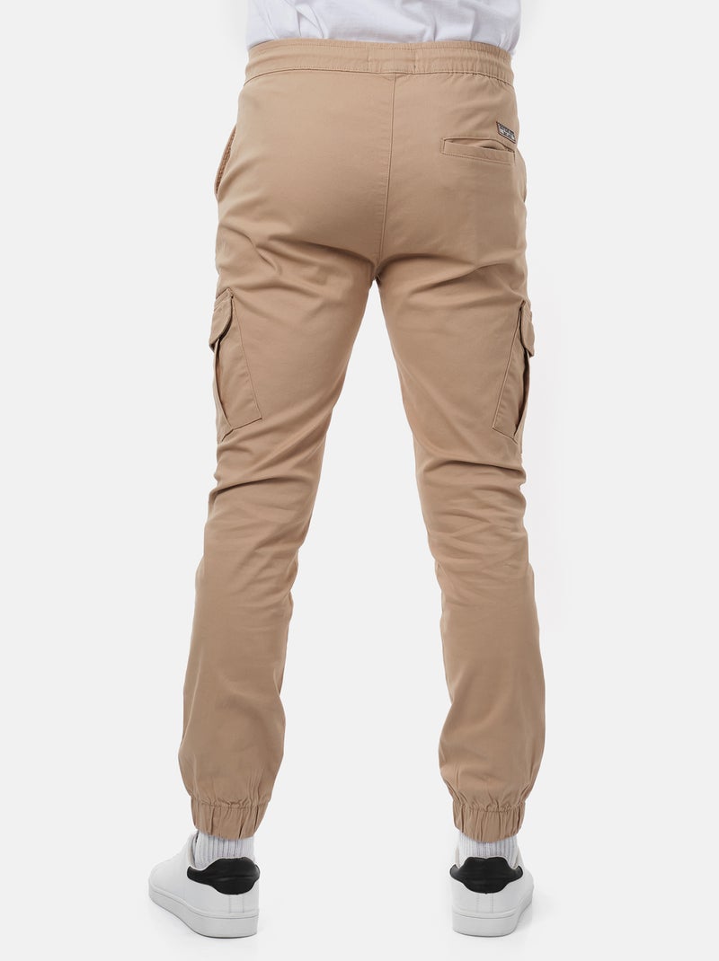 Pantalones cargo multibolsillos Beige - Kiabi