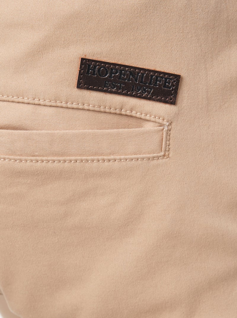 Pantalones cargo multibolsillos Beige - Kiabi