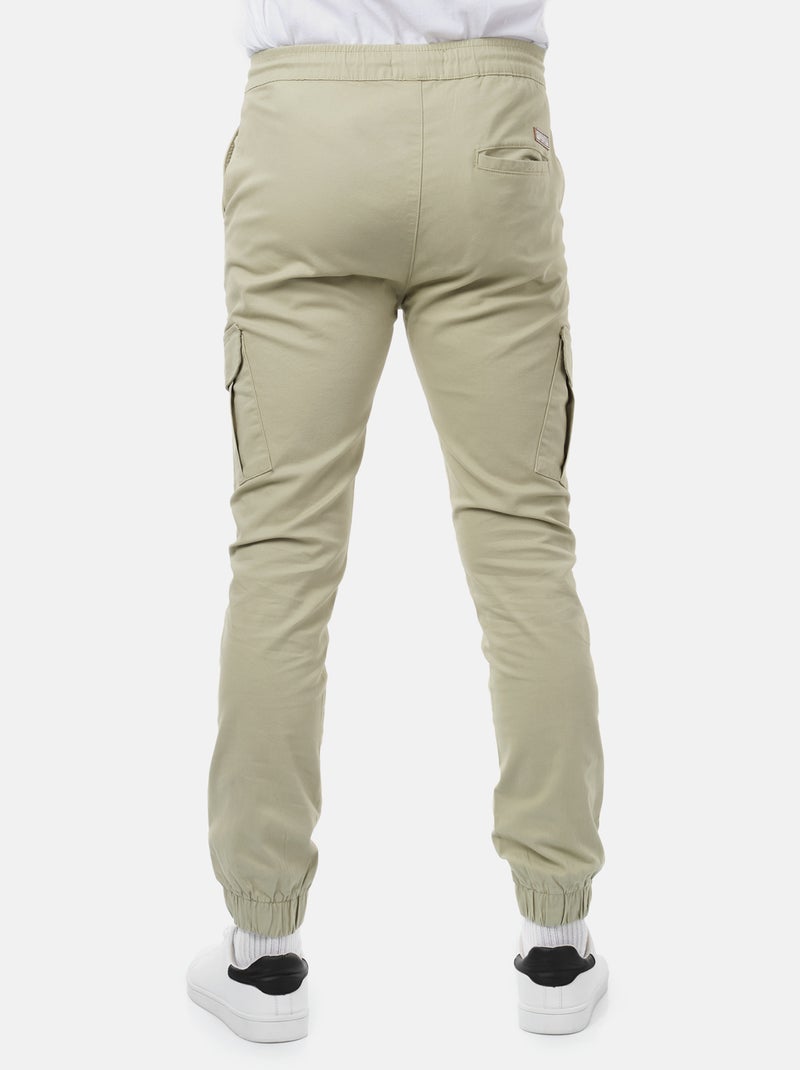 Pantalones cargo multibolsillos Caqui - Kiabi