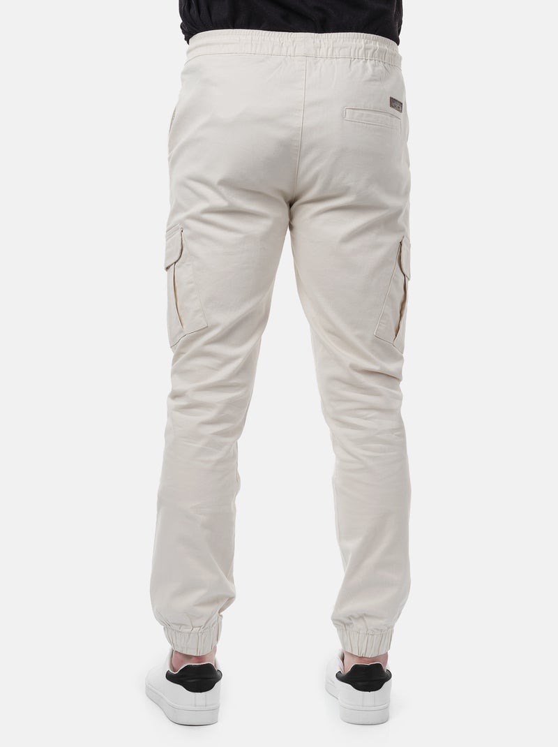 Pantalones cargo multibolsillos Crudo - Kiabi