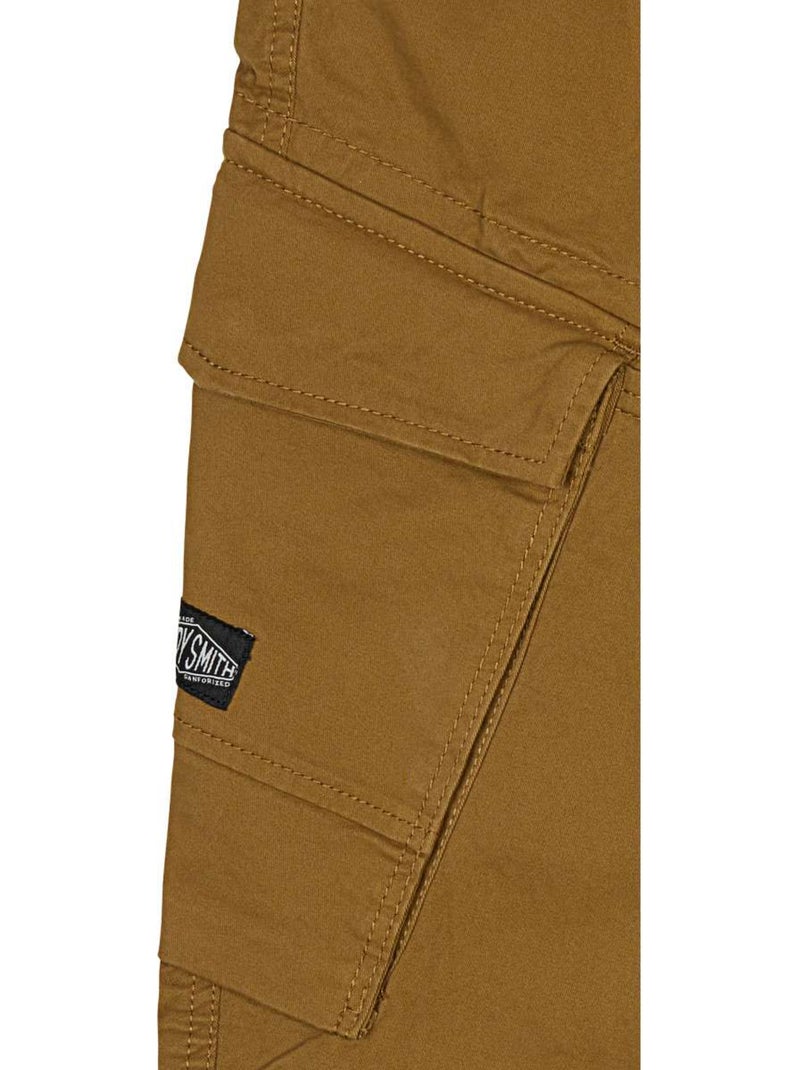 Pantalones cargo teddy smith para hombre Marrón capuchino - Kiabi