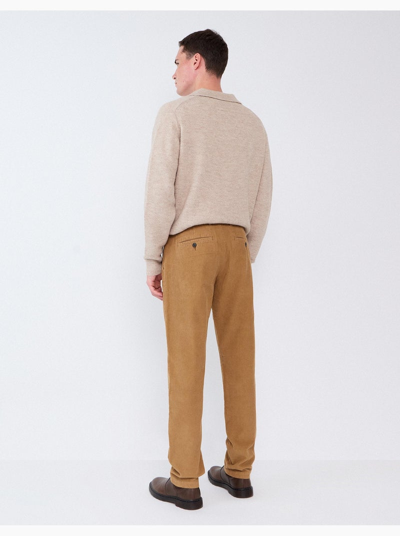 Pantalones chino ajustados, mo fashion Marrón - Kiabi