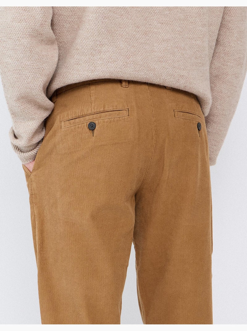 Pantalones chino ajustados, mo fashion Marrón - Kiabi