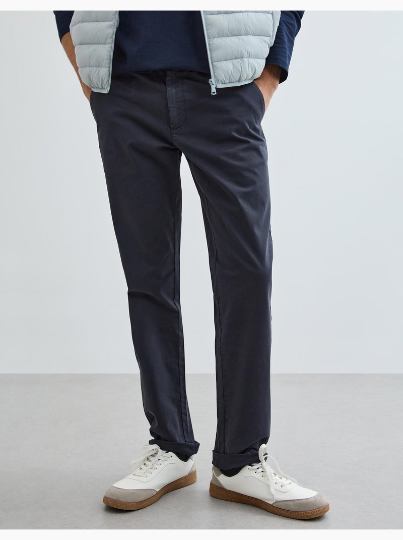 Pantalones chino slim, MO Fashion Azul - Kiabi