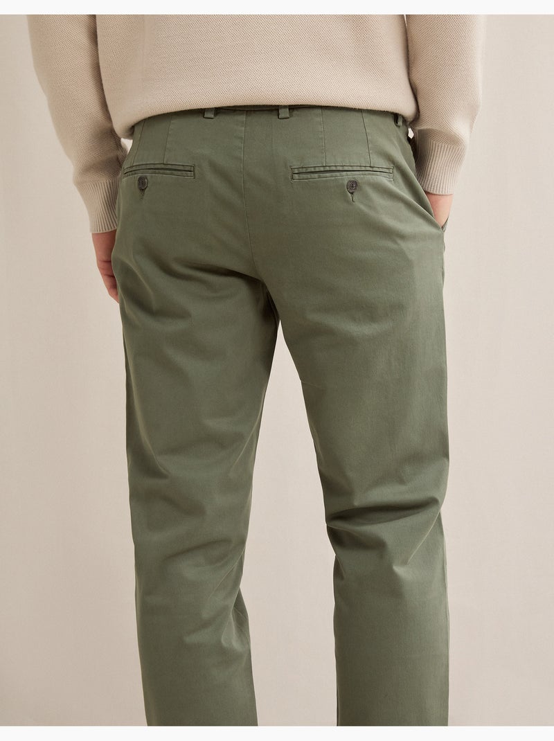 Pantalones chino slim, MO Fashion Verde - Kiabi