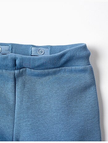 Pantalones cómodos cepillados, azul