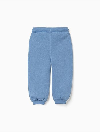 Pantalones cómodos cepillados, azul