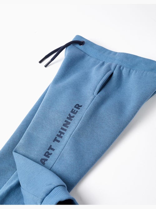 Pantalones cómodos cepillados, azul - Kiabi