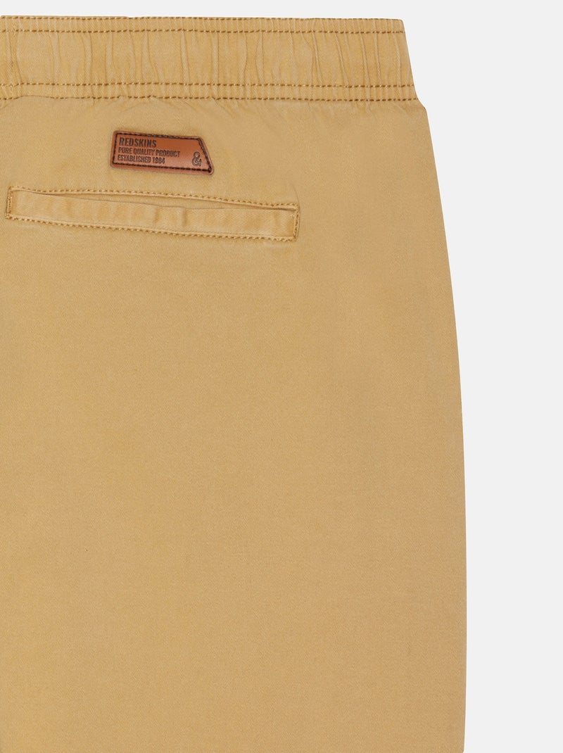 Pantalones con cintura elástica - Redskins Marrón - Kiabi