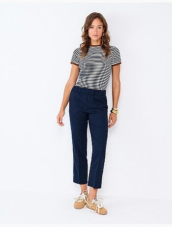 Pantalones con cintura elástica, mo fashion