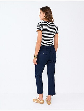Pantalones con cintura elástica, mo fashion