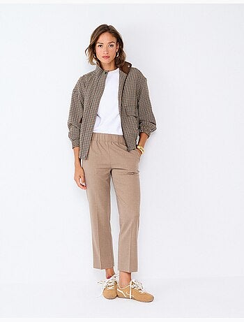 Pantalones con cintura elástica, mo fashion