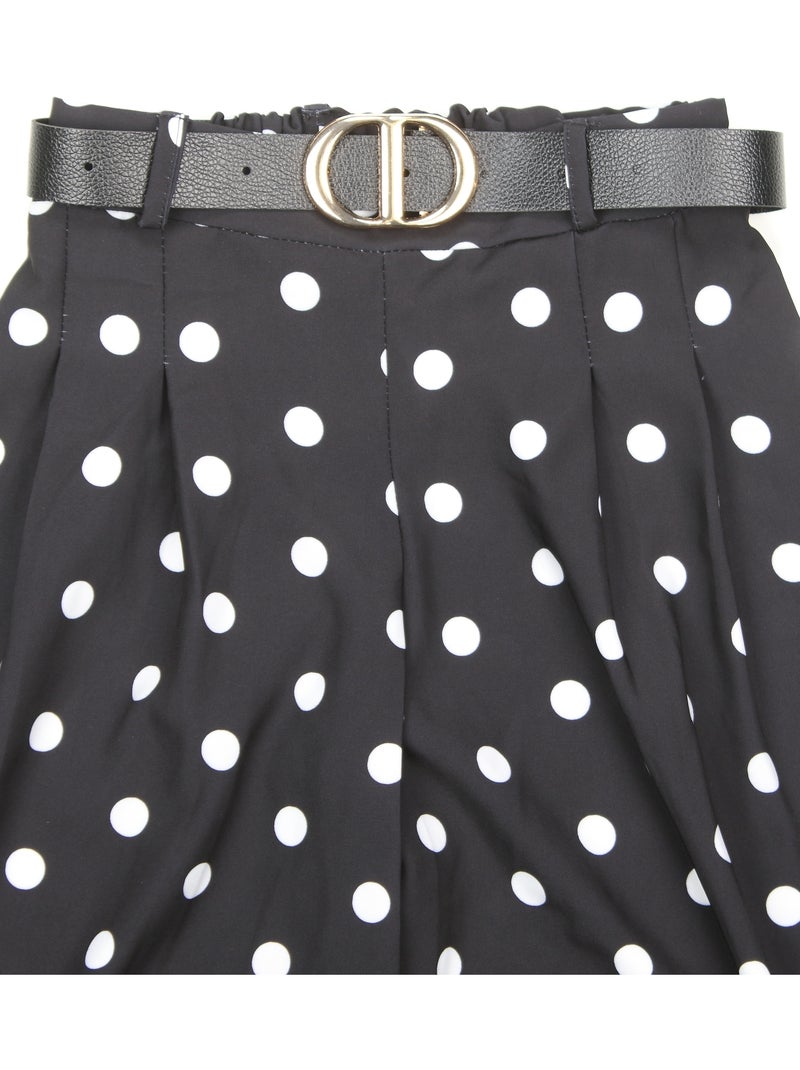 Pantalones con cinturón - Kids Star Negro - Kiabi