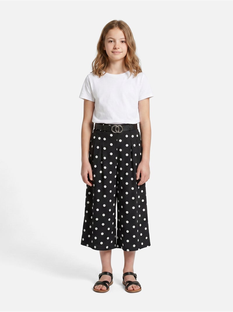 Pantalones con cinturón - Kids Star Negro - Kiabi