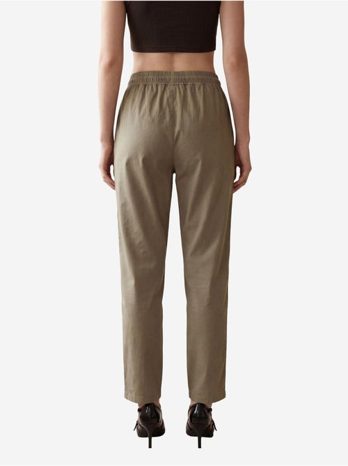Pantalones con cordón ajustable en la cintura y bolsillo hasta el tobillo de my fashion - Kiabi Pantalones con cordón ajustable en la cintura y bolsillo hasta el tobillo de my fashion - Kiabi