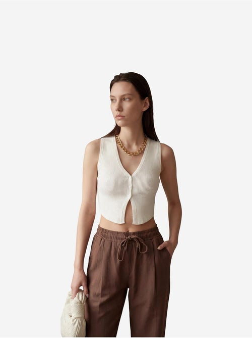 Pantalones con cordón ajustable en la cintura y bolsillo hasta el tobillo de my fashion - Kiabi