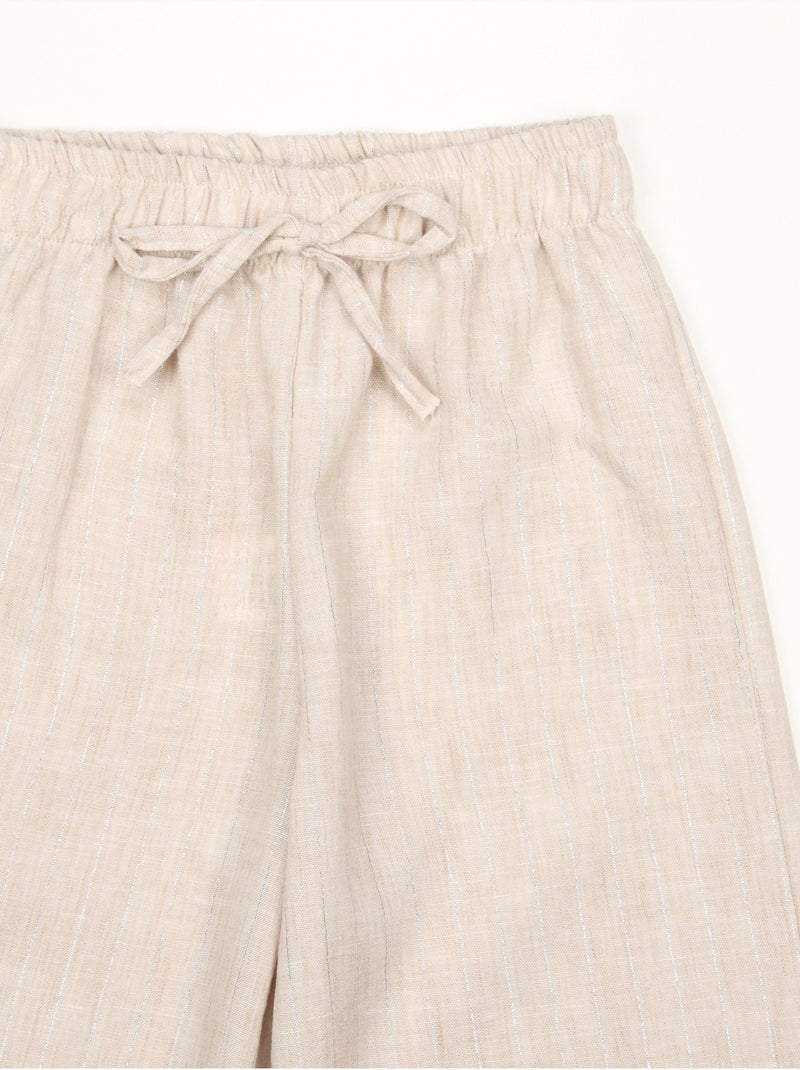 Pantalones con elástico - Kids Star Beige - Kiabi